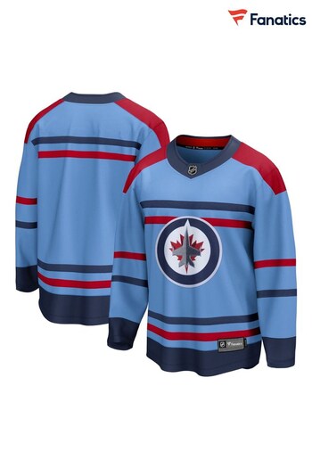 Fanatics Blue NHL Winnipeg Jets Replica Alternate 100 year Breakaway Jersey (129300) | £105
