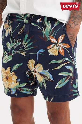 Levi's® Nepenthe Floral Navy XX Authentic II mini Shorts (129766) | £60