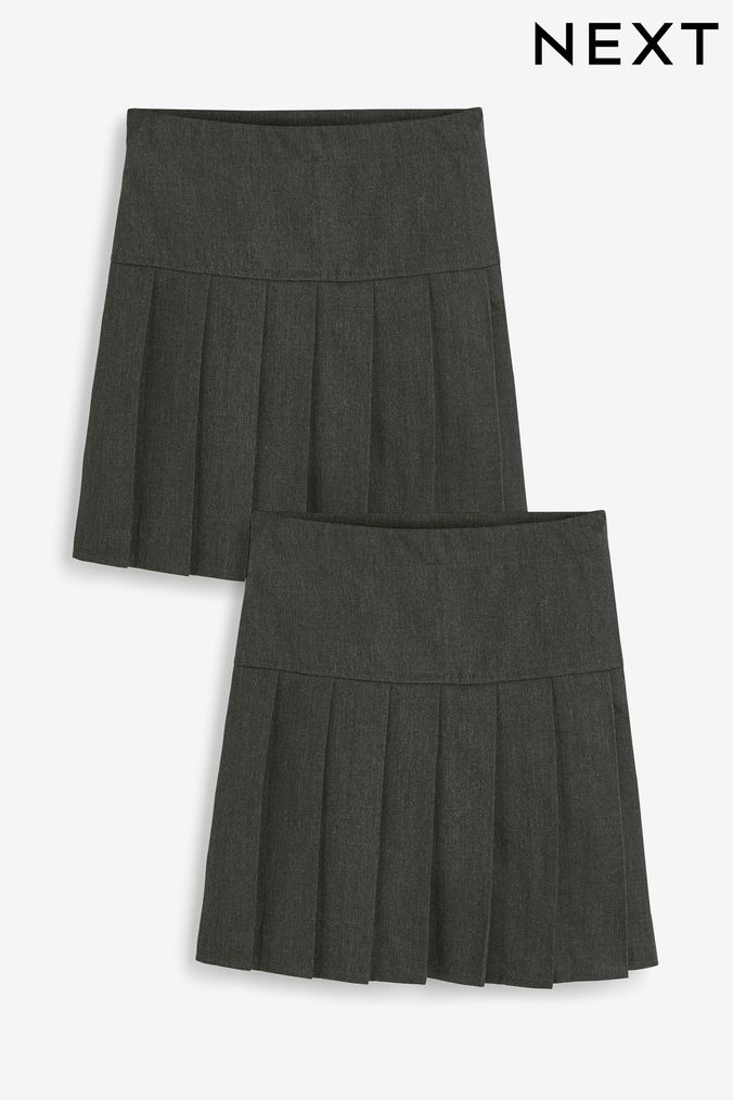 Grey school top skirt age 2-3