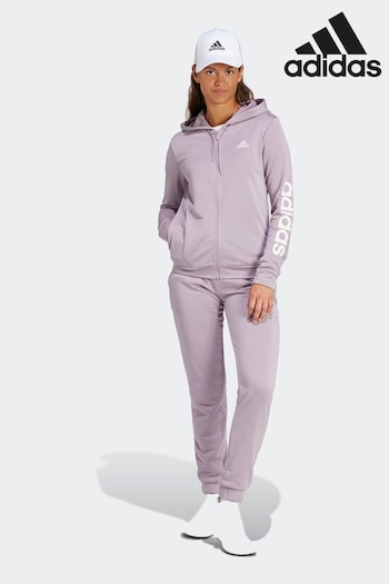 adidas Purple Sportswear glitter Linear Tracksuit (129967) | £60