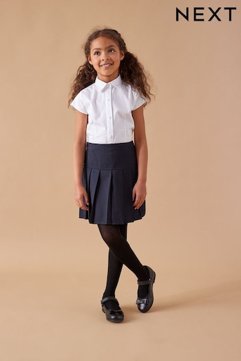 Navy Pleat Skirts 2 Pack (3-16yrs) (130307) | £11 - £21