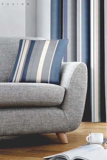 Fusion Blue Whitworth Square Cushion (130385) | £16