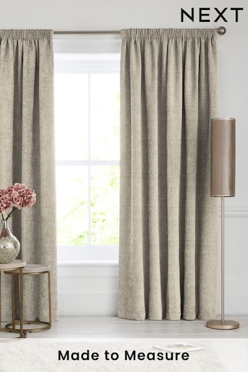 Natural Chenille Made To Measure Curtains (130599) | £100