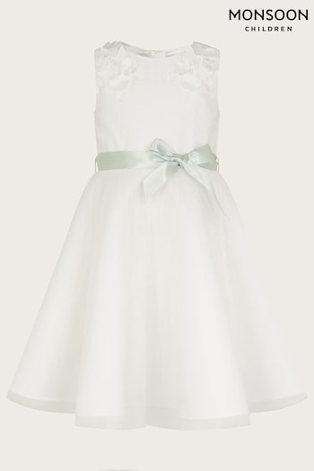 Monsoon Natural Freya 3D Scuba Bridesmaid Dress (131341) | £55 - £66