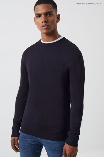French Connection Blue Marl Crew Neck Knit (131444) | £35