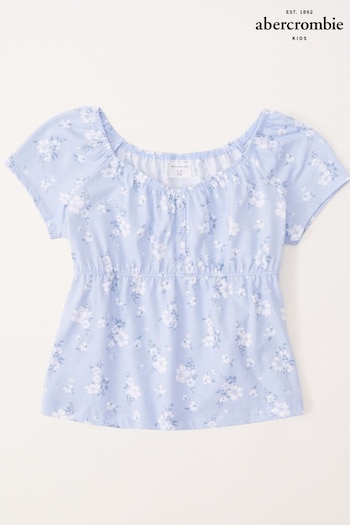 Abercrombie & Fitch Blue Babydoll Top (131602) | £19