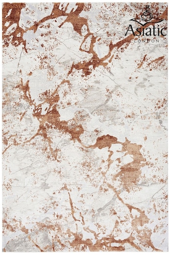 Asiatic Rugs Terracotta Astral Textured Abstract Rug (131880) | £208