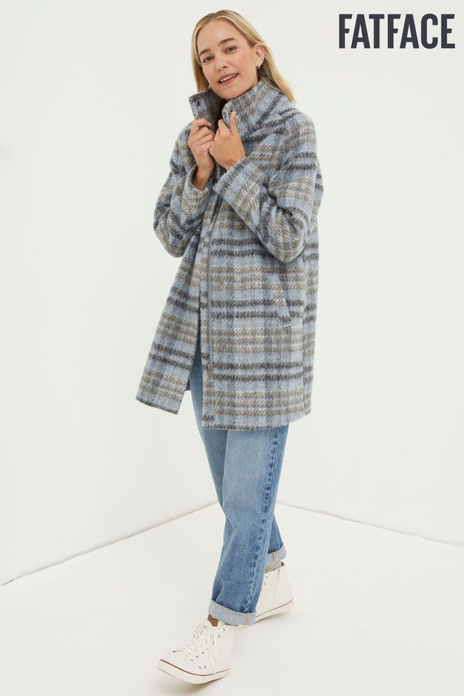 Tartan coat hotsell womens uk
