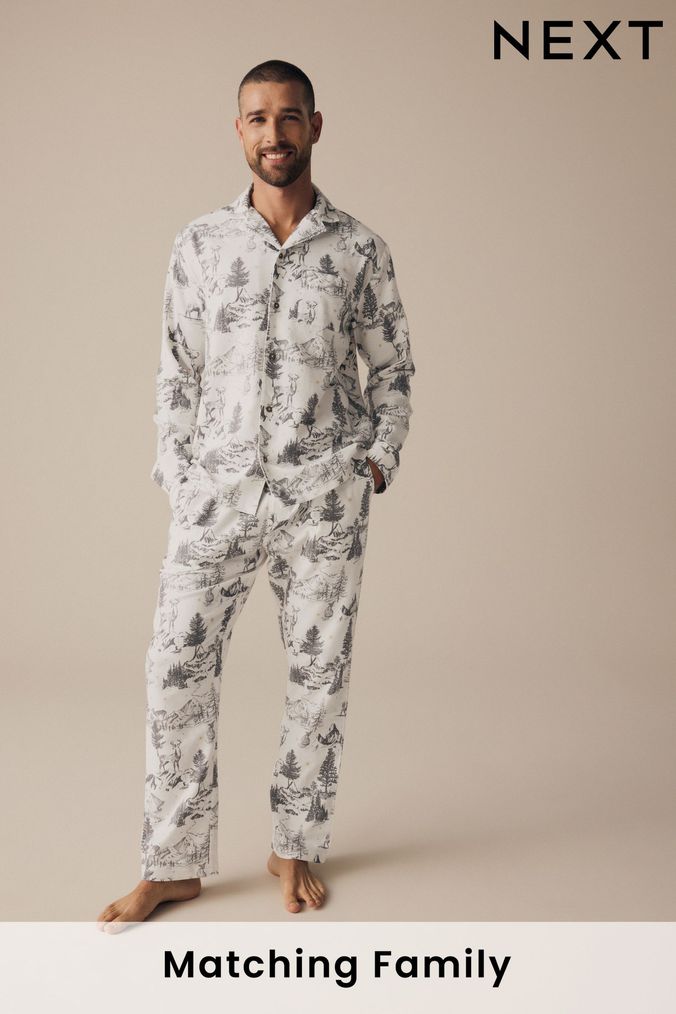 Mens printed pajamas clearance