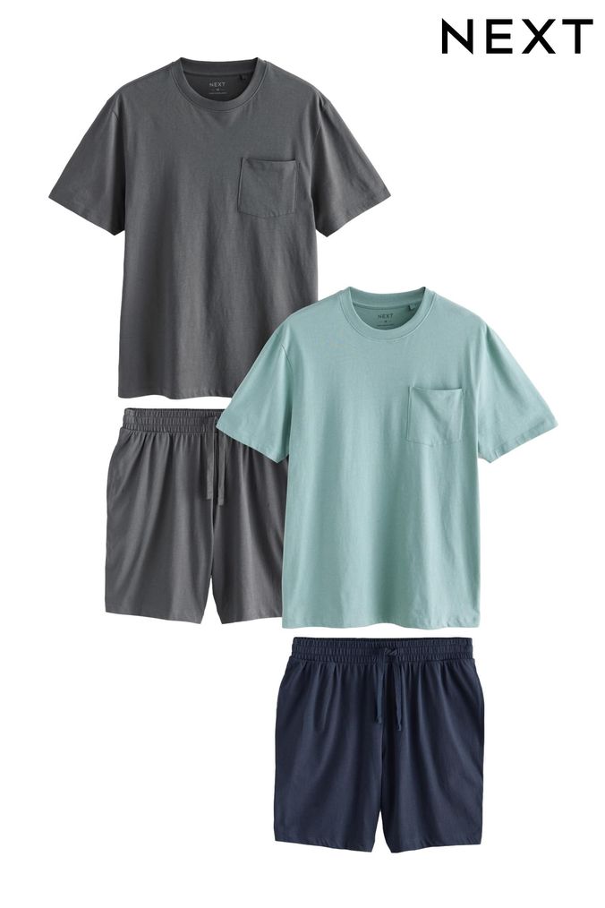 Mens Short Pyjamas Colourblock Short Pyjamas Next Official Site