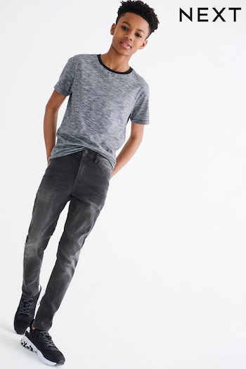 Grey Denim Skinny Fit Five Pocket Jeans (3-17yrs) (132162) | £13 - £18