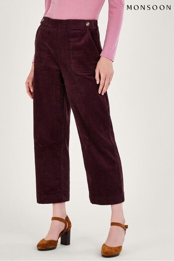 Monsoon Purple Harper Cord Trousers (132341) | £70