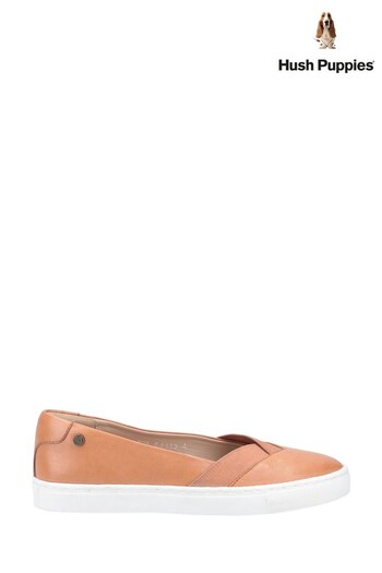 Hush Puppies Brown Tiffany Slip-On Shoes (132356) | £35