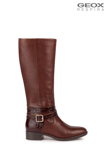 Geox Felicity Brown Saint Boots (132400) | £190