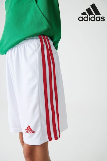 adidas White/Blue/Red Performance Squadra 21 Shorts (132402) | £13