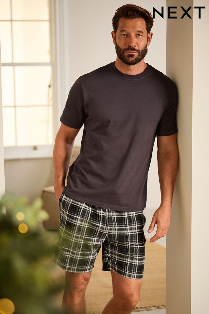 Buy Men s Short Set Pyjamas Online Next UK