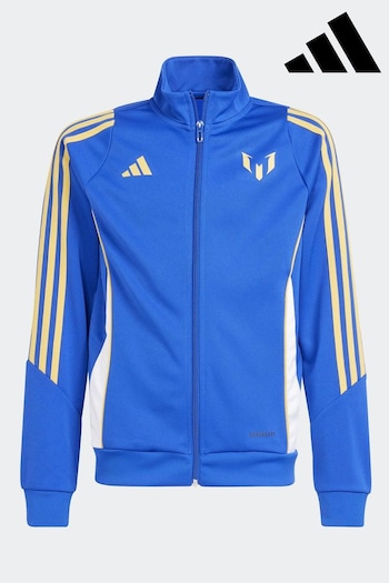 adidas friday Blue/White Pitch 2 Street Messi Track Jacket (133056) | £35
