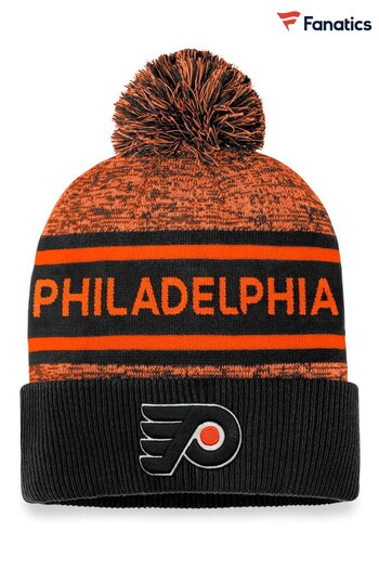 Fanatics Red NHL Philadelphia Flyers Authentic Pro Rinked Cuffed Pom Knit Hat (133194) | £25