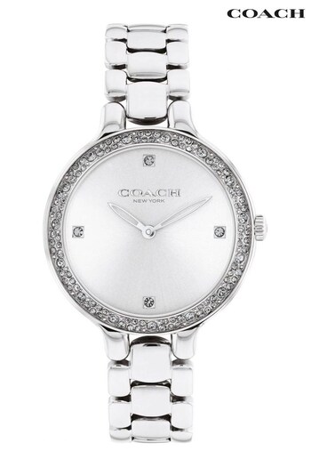 COACH Ladies Silver Tone Chelsea Watch (133610) | £225