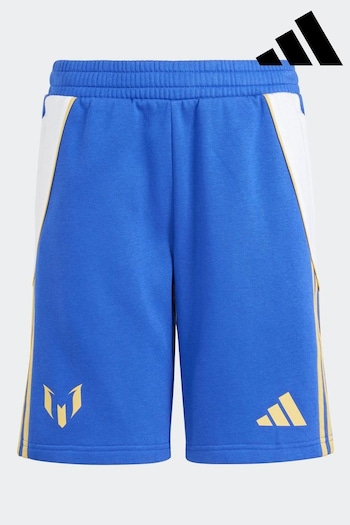 adidas Blue/White Pitch 2 Street Messi Sportswear poduszkami Shorts (133801) | £25