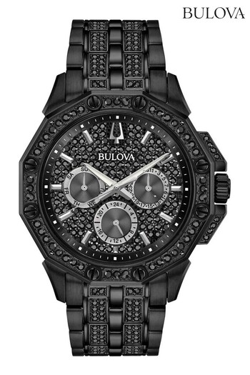 Bulova Gents Octava Crystal Black Watch (134195) | £429
