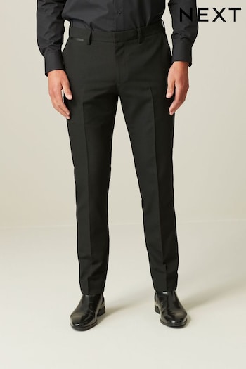 Black Skinny Fit Tuxedo Suit Trousers (134328) | £35