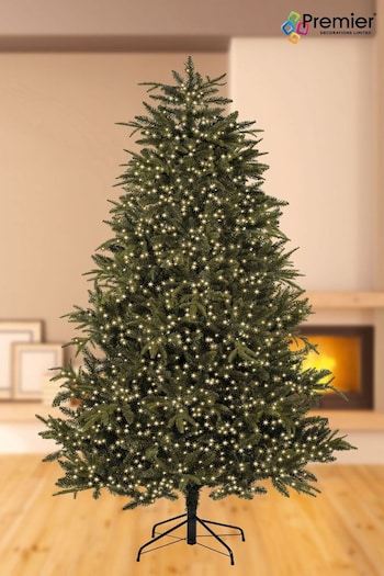 Premier Decorations Ltd White TreeBrights 1000 LED Timer Christmas Line Lights 25M (135253) | £30
