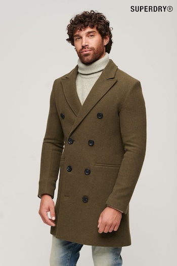 Superdry Olive Green The Merchant Store - Town Coat (135364) | £175
