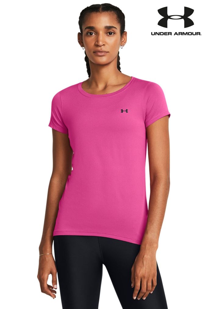 Under armour t shirts women pink deals