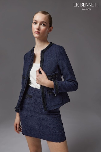 LK Bennett Charlee Cotton Blend Tweed Jacket (136391) | £359