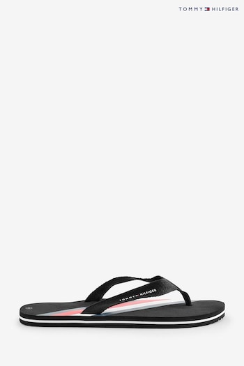 Tommy Sorte Hilfiger Stripes Black Flip Flops (136721) | £27