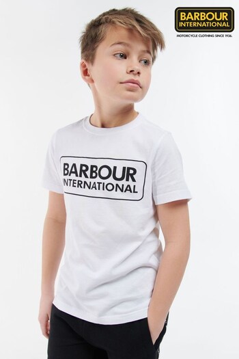 Barbour® International Boys Ess Logo White	 T-Shirt (136944) | £19