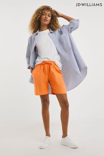 JD Williams Orange Linen Mix Knee Length Shorts (137466) | £19
