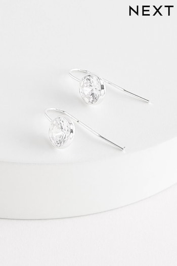 Silver Plated Sparkle Drop Earrings (137610) | £8.50