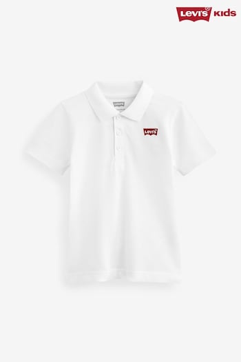 Levi's White Levi's® White Chest Logo White Polo Sweatpants Shirt (137939) | £28 - £30