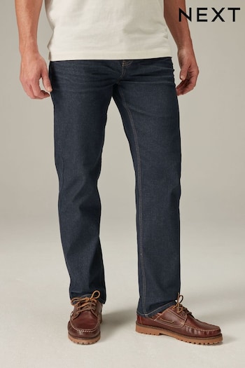 Dark Blue Straight Essential Stretch Jeans straight-leg (138147) | £20