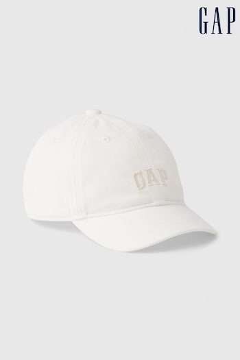 Gap White Toddler Logo Baseball Hat (138198) | £10