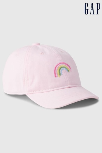 Gap Pink Graphic Print Baseball Hat (138283) | £10