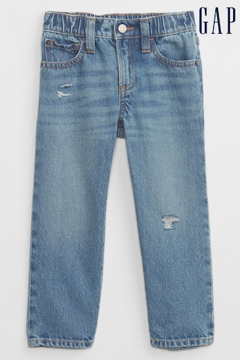 Gap Light Wash Blue Original Straight Distressed Washwell Jeans (3mths-5yrs) (138285) | £25