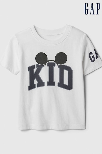 Gap White Disney Graphic Short Sleeve T-Shirt (Newborn-5yrs) (138349) | £10