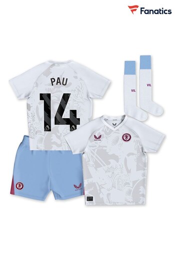 Fanatics Aston Villa Away Infant Kit 2023-24 - Pau 14 Infants (138951) | £73