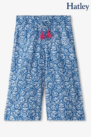 Hatley Blue Floral Cropped Culottes (139179) | £34