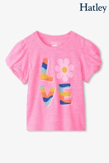 Hatley Peace Flower Twisted Sleeve T-Shirt (139229) | £20