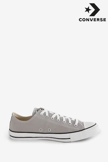 Converse pink Grey Chuck Taylor Ox Classic Low Trainers (139571) | £60