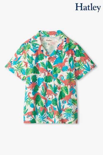 Hatley Printed Jersey Button Down Revere Collar Shirt (139591) | £22