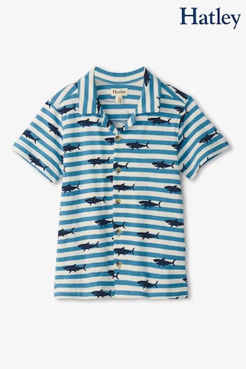 Hatley Printed Jersey Button Down Revere Collar Shirt (139664) | £22