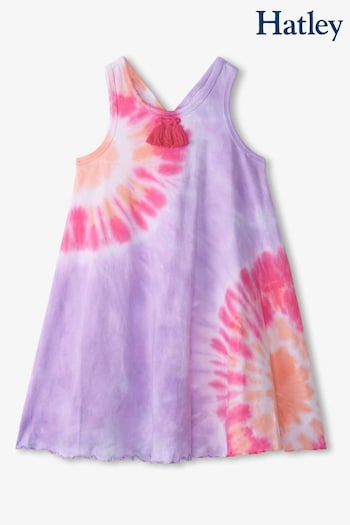 Hatley Purple Summer Sea Trapeze Dress Womens (139877) | £25