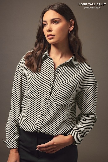 Long Tall Sally Black Stripe Shirt (139943) | £29
