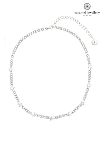 Caramel Jewellery London Silver 'Starburst' Chunky Chain Necklace (140482) | £18