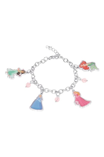Peers Hardy Disney Princess Multicoloured Enamel Costume Crystal Charm Black Bracelet (140557) | £13